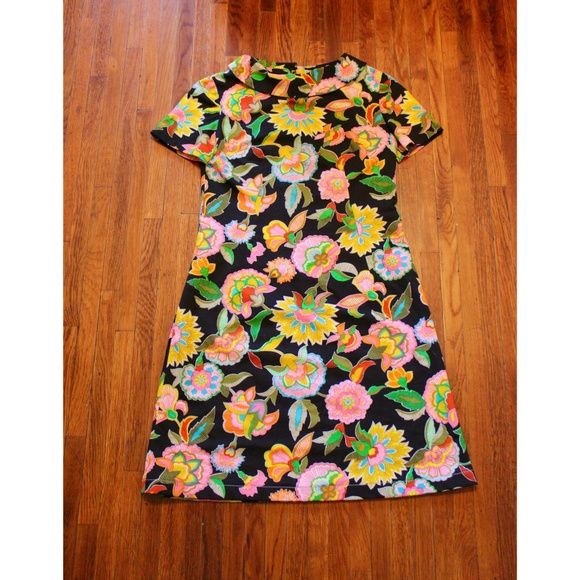 vintage Dresses & Skirts - Vintage 60s 70s flower power mini micro dress